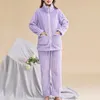 Herren-Nachtwäsche, Winter-Pyjama, Damen-Pyjama-Set, warm, flauschig, langärmelig, Plüsch, Loungewear, Taschen, Thermo-Nachtwäsche 2023