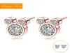 Cartoon Maus Zirkon Ohrstecker Titan Edelstahl Ohrringe Intarsien Zirkon Mode Trendy Frauen Schmuck6456073