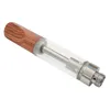 Dabwoods Dab Vape Keramische Wood Tip Cartridge Coil Vaporizer Pen Verstuiver voor 510 Draad Batterij