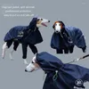 Одежда для собак, дождевик для домашних животных, зимний комбинезон, борзая уиппет, водонепроницаемое ветрозащитное пальто, полностью завернутая светоотражающая куртка для собак