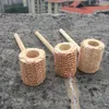 New Style Natural Corn Cob Wood Pipes Portable Tobacco Smoking Tube Innovative Design Bamboo Wooden Mouthpiece Holder Handpipes