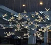 12 PC高品質ヨーロッパ吊りクリスタルアクリル鳥ハミングバード天井アンテナホームウェディングステージ装飾装飾装飾1659802