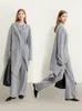 Femmes tricots AMII minimaliste 2023 laine Cardigan automne paresseux col rabattu aiguille chaîne poche solide doux pulls 12353101