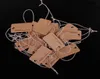 1000pcs 13cm23cm Brown Kraft String Blanks Wedding Favour Label Paper Pricing Tags with Rope1488382