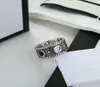 Retro Ring Voor Mannen Vrouwen Klassieke Unisex Ringen Mode Ghost Designer Sieraden 925 Sliver Luxe Letter G Ring Ontwerpers 2204086WU9466967