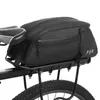 Panniers väskor vattentät cykel bakre rack påse cykel cykling bör pu stor kapacitet mtb bergpåse 231212