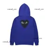 Designer Men's Hoodies Com Des Garcons PLAY Sweatshirt CDG Multiheart Zip Up Hoodie XL Brand Black New 898 41 dfashion98