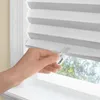 Curtain G 1-2-3 Indoor Cordless White Room Darkening Window Pleated Shade 75" L X 48" W Living