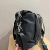 Saco de compras de viagem preto bolsa de nylon grande capacidade sacolas decoração de moda alça de couro zíper aberto de alta qualidade bolsas de grife masculinas