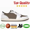 With Box Top Quality White Sail Jumpman 4 Basketball Shoes 4s Muslin Denim 1 Real Suede Low Cactus Jack Reverse Mocha 1s Black Phantom Sneakers Trainers size 36-47