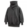 Herenhoodies Comfortabel sweatshirt Herfst streetwear hoodie met groot voorvak Losvallende standaard met lange mouwen voor de winter