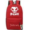 Bleach Backpack Death Note Day Pack Skull anime School Bag Cartooncsack packsack print Rucksack Deaning Schoolbag Outdoor Daypack