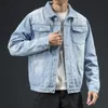 Giacche da uomo Giacca invernale in denim da uomo Tendenza moda coreana giacca da ragazzo bello Giacca in lana spessa di peluche di alta qualità taglia S5XL 231213