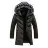 Homens Down Parkas Grosso Lã Jaqueta de Inverno Moda Pele Com Capuz Quente Cooton Parka Masculino Sólido Algodão Outwear Casacos Windbreaker Plus Size 6XL 231213