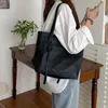 Bolsas de compras Bolsas de mano de cuero de PU de calidad coreana para mujeres de gran capacidad con cremallera para niñas Bolsos para computadora portátil Bolso de hombro para compras para desplazamientos femeninos 231213