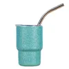 Vattenflaskor Straw Cup rostfritt stål isolerad tumlare med läcktät lock matkvalitet mini S kaffe för värmebeständig