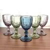 Koliny bioder 100pcs partia retro vintage vintage RELINE RED WINE CUP Grawerowanie kieliszek wytłaczania Sok domowy napój szampana passorted260k