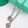 Collana Designer Gioielli Collane Catena Catene Collegamento Gioielli di lusso Ciondolo a cuore Pendenti d'amore personalizzati Donna Donna Acciaio inossidabile Giorno5