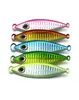 INFOF 10 bitar Lot Metal Jigging Spoon 20G30G40G60G 3D Lasertryck Fiske Lead Sinker Jig Super Hard Fishing Fish Lead BAI4629175