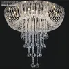 Modern Ceiling Light Fixture Surface Mounted Chrome Crystal Chandelier Lamp for Living room Bedroom Lustres Indoor Lighting