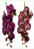 5 шт. искусственные латексные бабочки-орхидеи цветы 8 головок 2 ветки настоящая сенсорная орхидея фаленопсис 27quot для цветочного декора2257414
