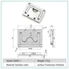 أقفال الأبواب فتحة الفولاذ المقاوم للصدأ سحب تدفق رفع الخاتم القارب الصلبة مقابض لمواجهة سطح السفينة الأثاث المنزلي 231212