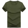 Męskie garnitury B8860 Prosta kreatywna linia projektowa stała kolor bawełniana t-koszule styl menu krótkiego rękawu T-shirt plus rozmiar