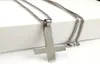 Mode Herren Geschenke Silber von St. Peter Upside Down Anhänger Edelstahl Katholische Halskette Box Kette 18-32''7475128