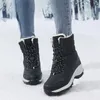 Boots Ankel for Women Winter Outdoor Warm Snow Chunky Platform Waterproof Nonslip Shoes Woman Plus Size Casual 231212