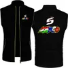 Heren tanktops Mouwloos vest met capuchon Slim Fit Rits Trainingspak JOHANN ZARCO Nr. 5 Top Katoenen jasje Vest Vesten Top