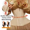 Formadores de mujeres Corsé Carpetas Entrenador de cintura Látex Shapewear Reloj de arena Faja Adelgazante Shaper Body Carving Belly Reducción Mujeres Underbust Funda 231212