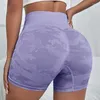 Aktive Shorts, Yoga-Hosen, Damen, Sommer, hohe Taille, Hüftheben, körperbetont, Fitness, einfarbig, Sport, Dreipunkt