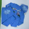 Męskie dresy streetwear Sylaworld y2k 2cece Hip Hop Letter Super Dalian Bluet Sweater Pole Set Bluza 231213