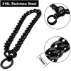 Dog Training Obedience 15mm Strong Metal Chain Collar Stainless Steel Pet Choke for Big Pitbull Bulldog Silver Gold Show 231212