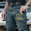 Мужские брюки, тактические мужские брюки-карго IX11, эластичные брюки-карго в стиле милитари, качественные мужские брюки с несколькими карманами SWAT