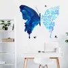 Mooie blauwe grote vlinder muurstickers voor kinderkamer woonkamer slaapkamer muurstickers woondecoratie decoratieve stickers pvc