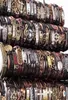 2021 wholale vintage lots 50 different alloy pendent pack mix styl genuine leather bracelets men039s women039s jewelry part3512821