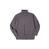 Intimo termico da uomo Maden Maglione Dolcevita da uomo Camicie lavorate a maglia basic Autunno Inverno Solido Pullover spesso Colletto turndown Morbido 231212