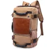 Canvas vintage de kaka viagens mochilas homens mulheres de grande capacidade bagagem bolsas de ombro mochilas machos mochileiros de mochila pacote 210248v