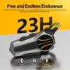 새로운 2024 CAR Electronics X1 Pro 오토바이 인터콤 헬멧 헤드셋 Bluetooth 5.3 오토바이 헤드폰 방수 무선 통신 인터 폰