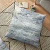 Kudde Abstract Seascape in Grey and Blue Floor Marble Cover