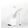 Klänningskor Summer Platform Sandal Sexig PVC Transparent Slim Ultra High Heels 17cm Shoe Sandale Female Pole Dancing 231212