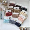 Hair Accessories Pure Silk Skinnies Small Scrunchie Set Hair Bow Ties Ropes Bands Skinny Scrunchy Elastics Ponytail Holders For Women Dhhzd