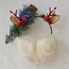 Berets Antler Earmuff Light Up Winter Earmuffs Women Reindeer Ears Warmer Plush X4YC