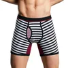 Mutande Boxer a righe Intimo Mutandine da uomo Moda giovanile Mutande Intimo maschile Mutandine traspiranti Ropa-Interno-Hombres Pene-Pouch