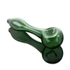 4Inch Colorful Smoking Pipe Pyrex Glass Oil Burner Pipe Bubbler Hand Spoon Pipes Mini Heady Free Type Portable Tobacco Tools