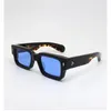 선글라스 고품질 JSMM ASCARII 2023 남성 여성 스퀘어 패션 디자이너 안경 아세테이트 UV400 태양 안경
