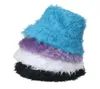 2022 yeni kış kürk kova şapkaları kadınlar için açık sıcak şapka yumuşak polece balıkçı kapa Korean moda şık bayan panama kapakları y2208183594421