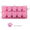 Baking Moulds Puppy Dog Paw Bone Silicone Molds Chocolate Candy Jelly Ice Cube Treats Soap Mold DIY Cake Decorating Tools 231213