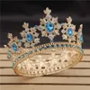 Lusso Royal King Wedding Crown Sposa diademi e corone Queen Capelli Gioielli Diadema di cristallo Prom Copricapo Accessorio per la testa Pageant T2096